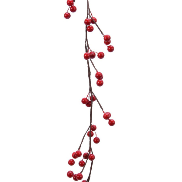 Гирлянда декоративная Красные ягоды 3х10х130 см 620234 Kmg