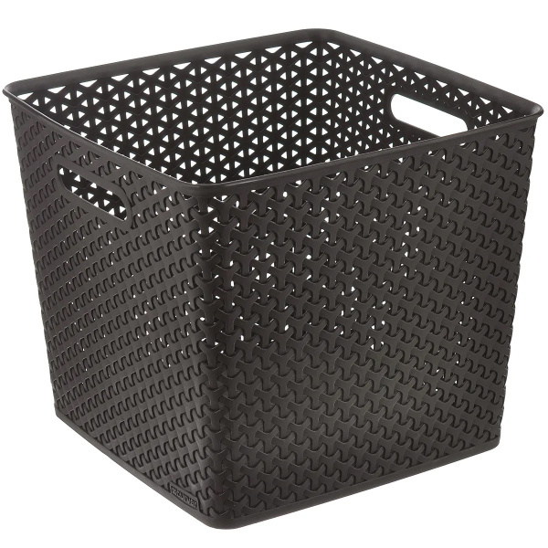 Коробка Curver MY STYLE для хранения квадратная L 25л темно-коричневый