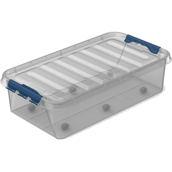 Ящик подкроватный ПРОФИ КОМФОРТ с крышкой на колесах 35 л