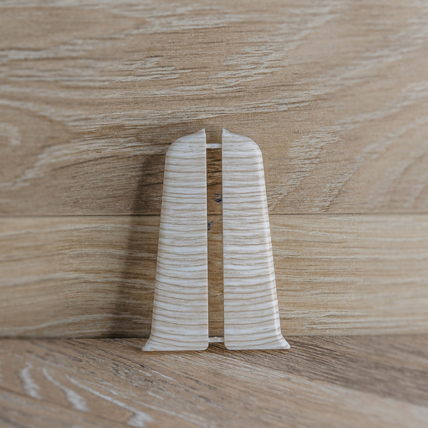 Торцевые (пара) для плинтуса 85мм "Деконика", 274 Сосна северная