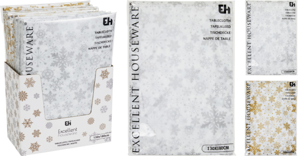 Скатерть Новогодняя 130х180 см 2 вида в ассортименте CY2702780 К