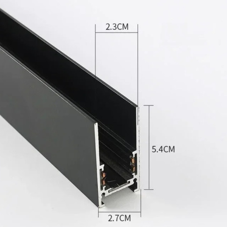 Алюминиевый Профиль для Magnetic S/U BLACK 1м TRACK (TEKLED) 169-03690