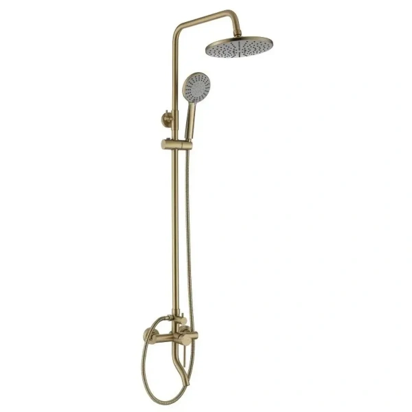 Душевая система со смесителем для ванны, золото VODA Vessel Gold VST3000G