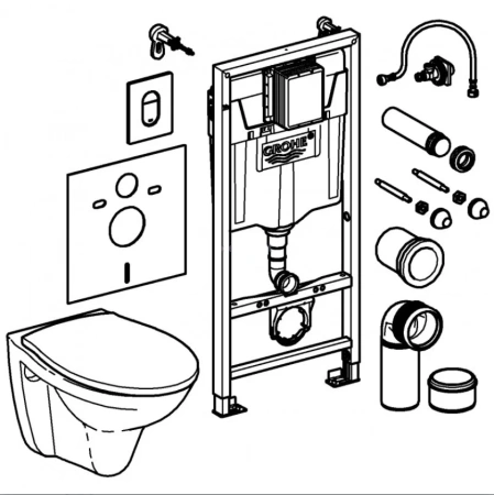 Система инсталляции Grohe DIY Набор  Solido 5-в-1 39418000