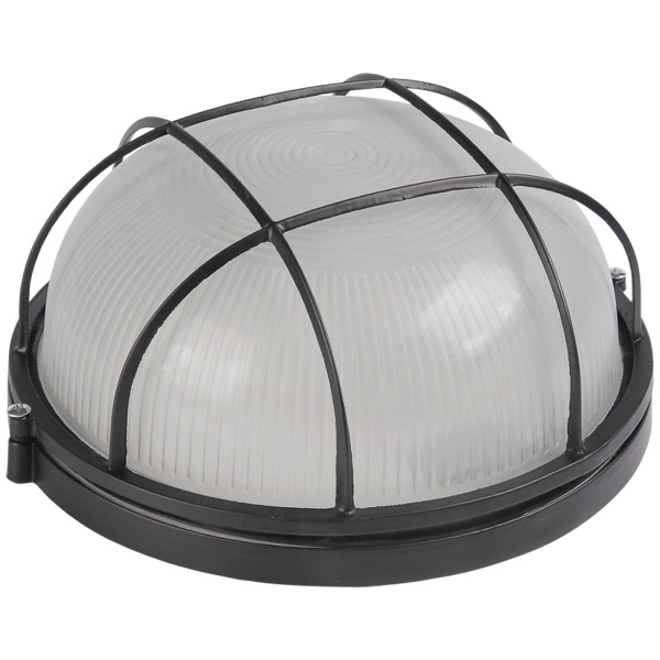 Светильник  НПП 1102 100Вт IP54 черный/круг с реш. ИЭК  LNPP0-1102-1-100-K02