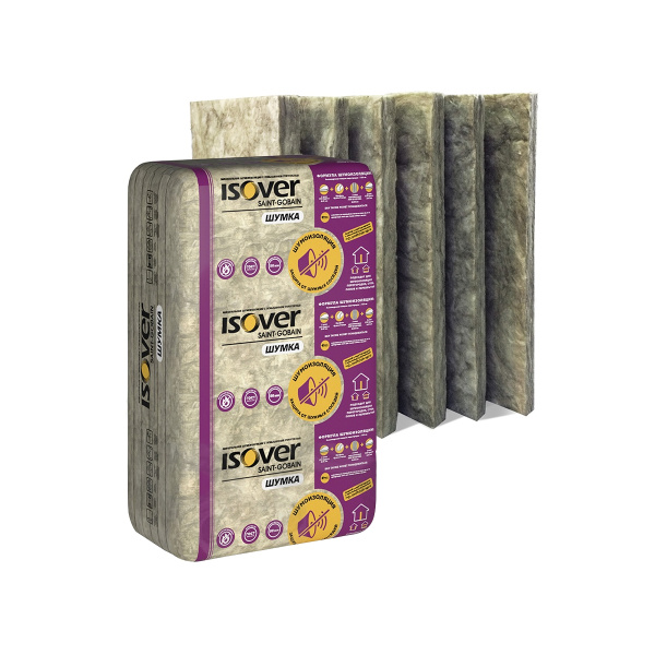 Теплоизоляция ISOVER Shumka 50x610x1000/Y (10шт/6м2) Теплоизоляция ISOVER Shumka 50x610x1000/Y (10шт/6м2)