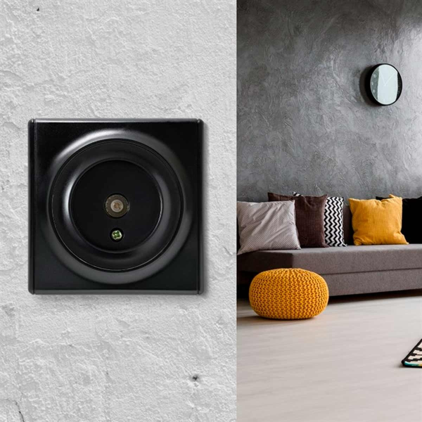 Розетка антенная TV, цвет чёрный (серия Florence)