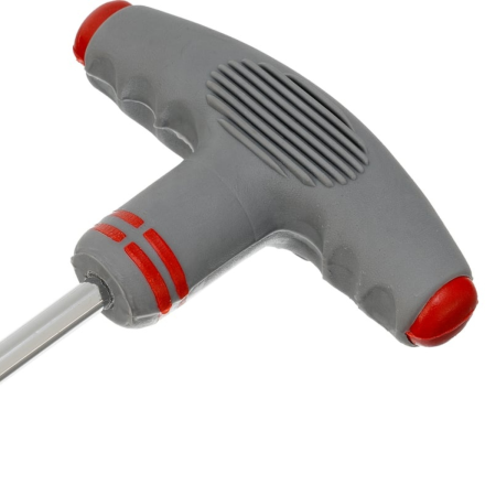 Отвертка с Т-образной эргономичной ручкой и набором бит, 11 шт/ MATRIX