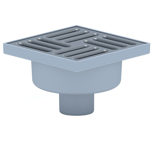 Трап Ани d50"прям 15*15 нерж.реш. нерегулир.  TA5212