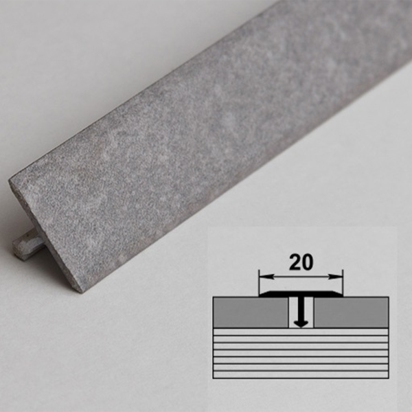 Профиль стыкоперекрывающий ЛС 10.2700.255 бетон классик