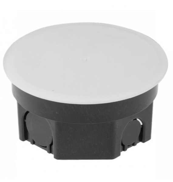 Коробка распаячная СП 103х50мм, крышка, мет.лапки IP20 ЮПИТЕР