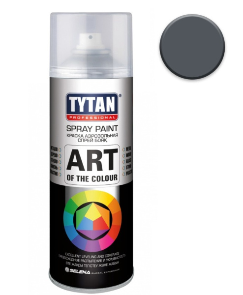 TYTAN Краска аэрозольная, серая, 400 мл