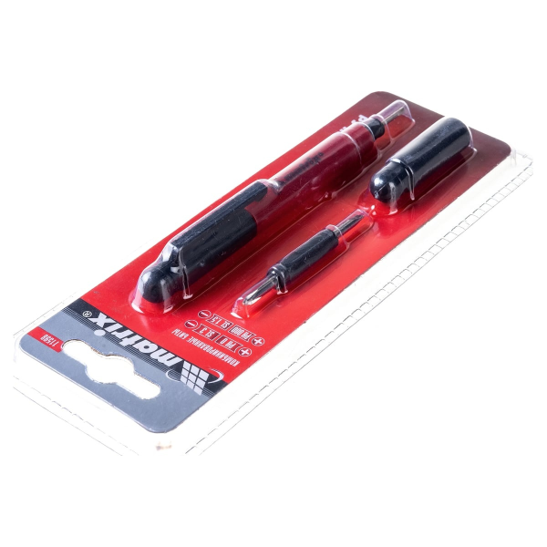 Ручка-отвертка с комбинированными битами для точных работ,PH0, PH000; SL 1.5, SL 3 CrV//Matrix