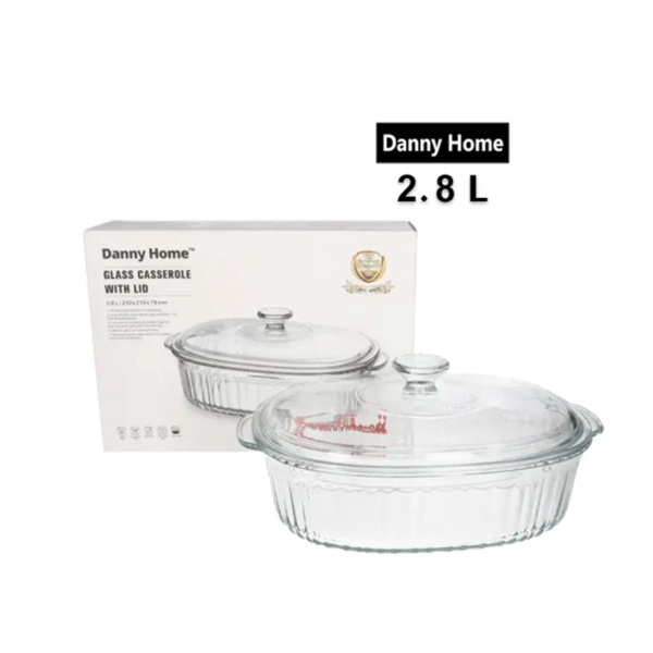 Кастрюля стеклянная DH Oven Fresh для выпечки 2,8 л 31х21,5х7,8 см GC01-24