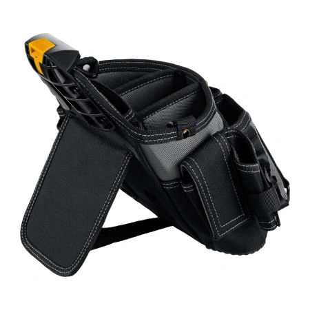 Сумка поясная KRAFTOOL KPB-23 с быстросъёмным креплением FastClip, плечевой ремень, 23 кармана и пет