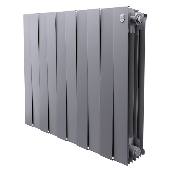 Радиатор Royal Thermo PianoForte 500 Silver Satin - 10 секц. (Новый) (биметалл)