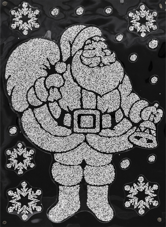 Наклейки на окна Atmosphera 29х40 см 4 вида в ассортименте 122154