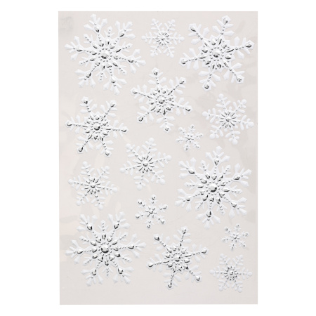 Наклейки на окна Atmosphera Снежинка 29х41 см 4 вида в ассортименте 122127