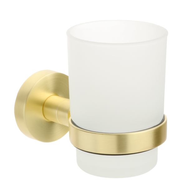 Стакан одинарный FIXSEN "COMFORT GOLD" золото-сатин FX-87006