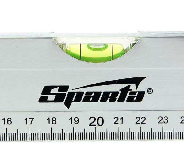 Уровень алюминиевый, 400 мм, 3 глазка, линейка// SPARTA