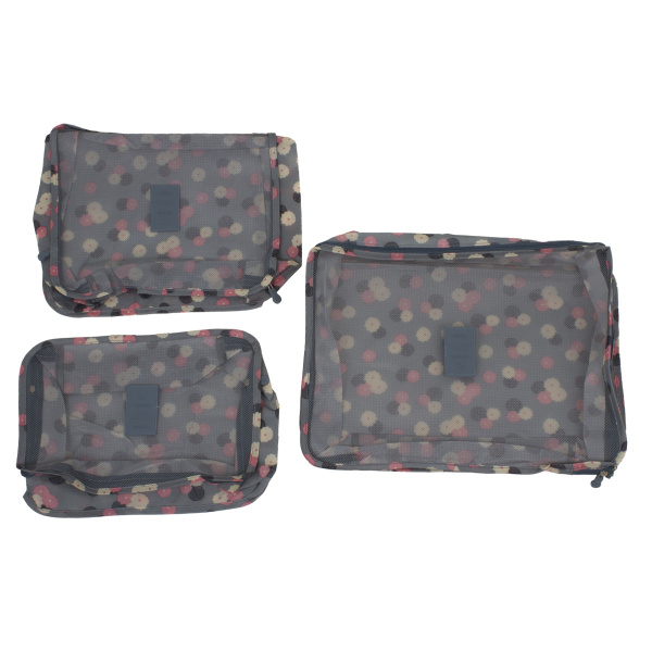 Набор органайзеров дорожный 7 предметов 30х40см цветы CN