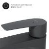 Смеситель д/р AM.PM F90A92022 Gem, высокий, черный, шт.
