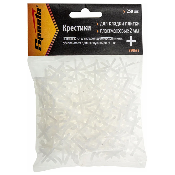 Крестики для кафеля Sparta 2 мм, 250шт