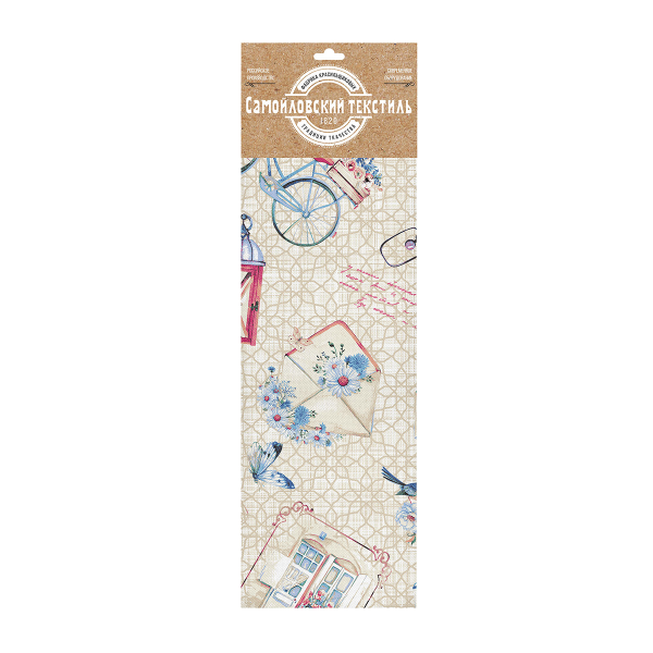 Набор салфеток сервировочных Самойловский Текстиль История открыток 45х45 см 2 шт 762773