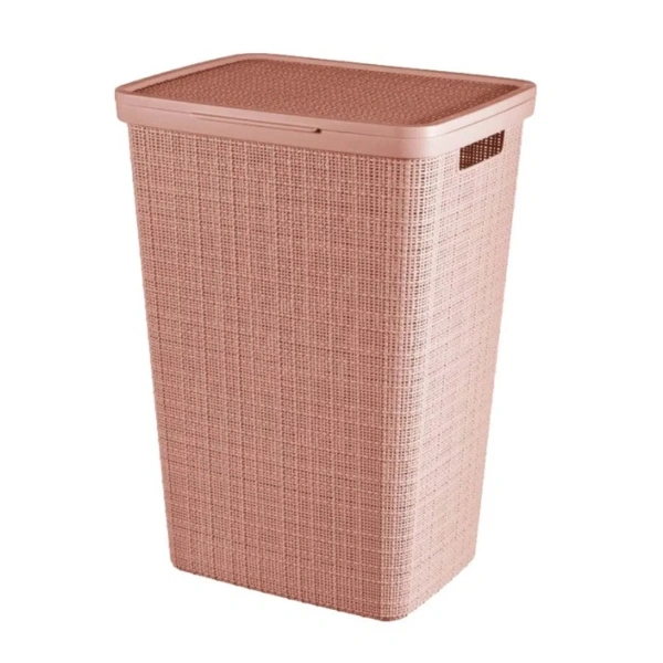 Корзина для белья Curver Jute 58л розовая