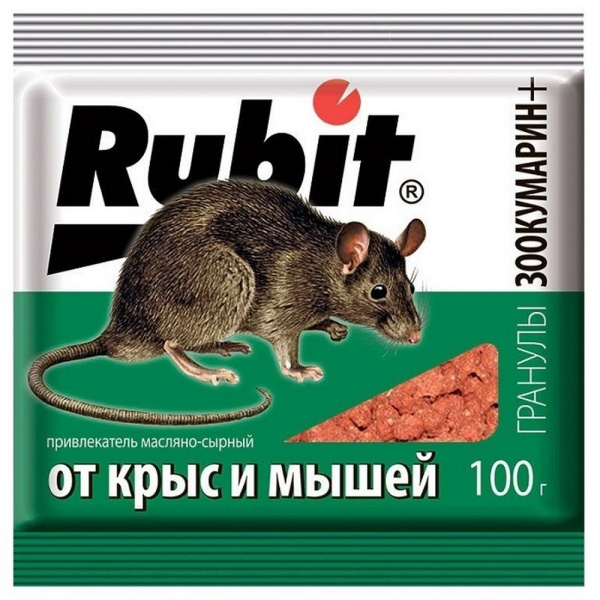 Средство Рубит ЗООКУМАРИН+ гранулы 100г У (сырный)