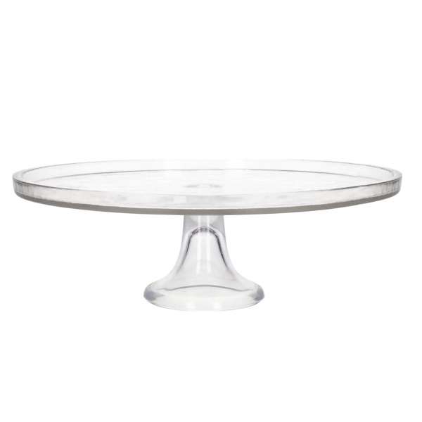 Тортница на ножке DH 33 смх10 см прозрачное стекло WY03-03