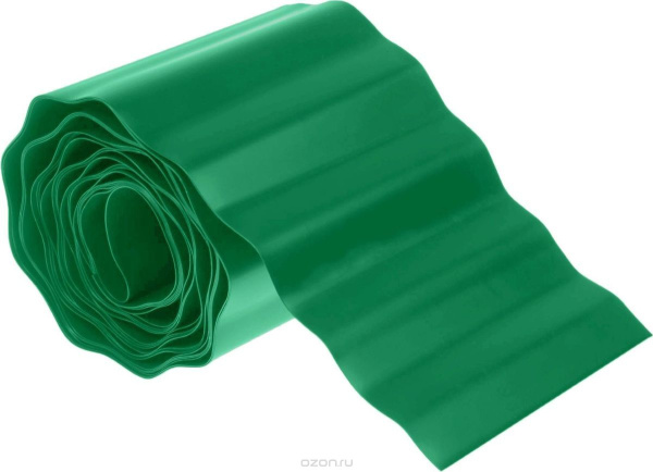 Лента Бордюрная Fuleren, ВОЛНА 10см х 9,0 п.м., зеленая