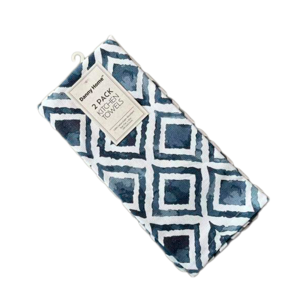 Набор кухонных полотенец Danny Home Ромбы 2 шт 38,1х63,5 см