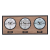 Часы настенные Atmosphera Natalino 3 циферблата 48х20 см 195207