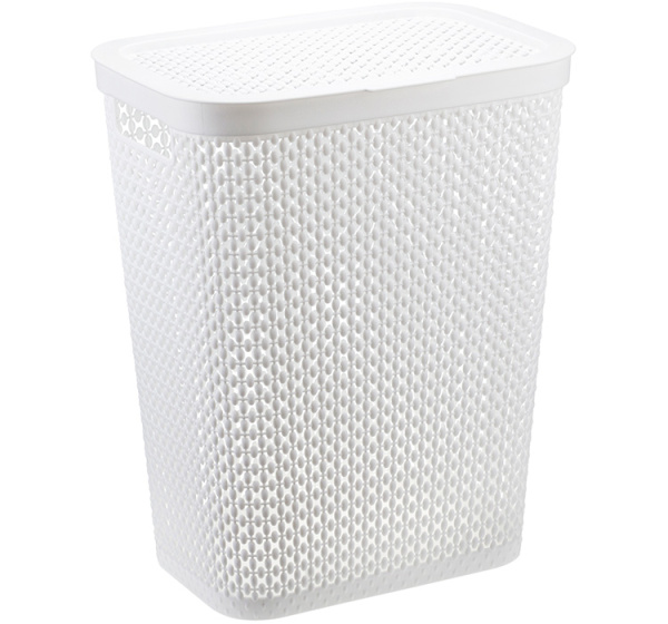 Корзина IDEA для белья ПИРУЛА 35 л Белый М 2614