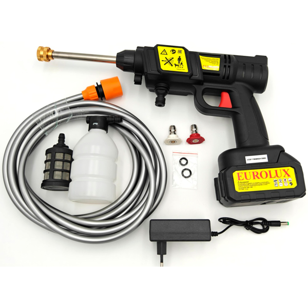 Мойка аккумуляторная Eurolux M-20Li (с 1 АКБ и ЗУ в комплекте)