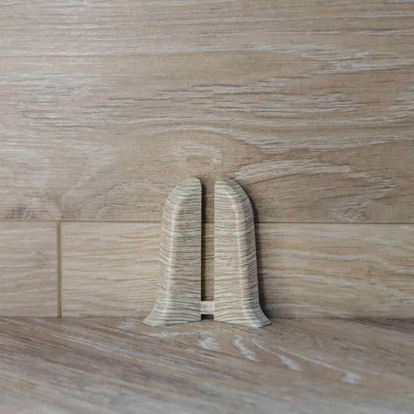 Торцевые (пара) для плинтуса 55мм "Идеал Классик", 229 Дуб латте