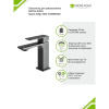 Смеситель д/р GROSS AQUA 6210880GM Грани (Edge)