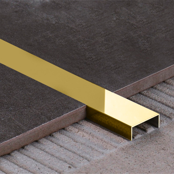 Профиль П образный золото глянец 10*30*10мм