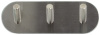 Планка с 3 крючками для ванной комнаты 14.4x4.8x3cm хром BHK0084AA