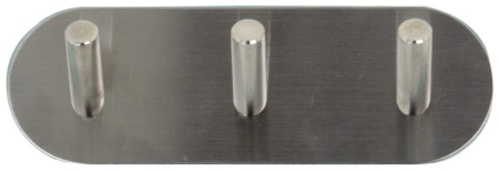 Планка с 3 крючками для ванной комнаты 14.4x4.8x3cm хром BHK0084AA