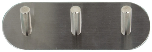 Планка с 3 крючками для ванной комнаты 14.4x4.8x3cm хром BHK0084AA