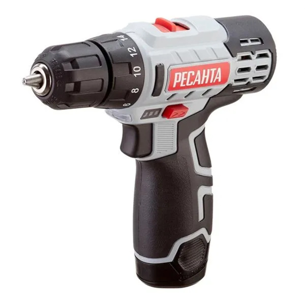 Дрель-шуруповерт аккумуляторная ДА-12-2ЛК Ресанта
