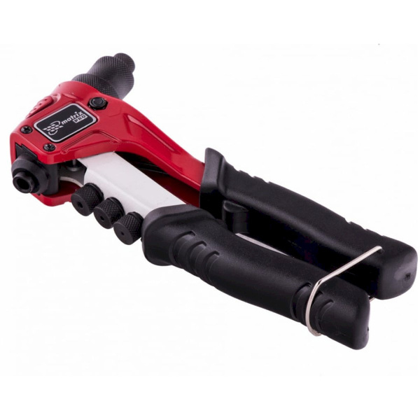 Заклепочник ручной, литой, 200 мм, заклепки 2,4-3,2-4,0-4,8 мм, PRO// Matrix