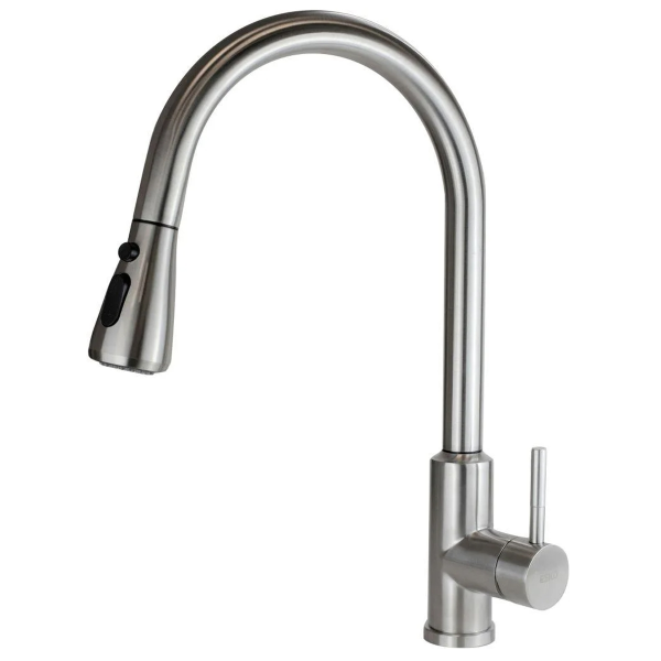 Смеситель д/к вытяжной излив, сенсорный, нержавеющая сталь ESKO TSS 519