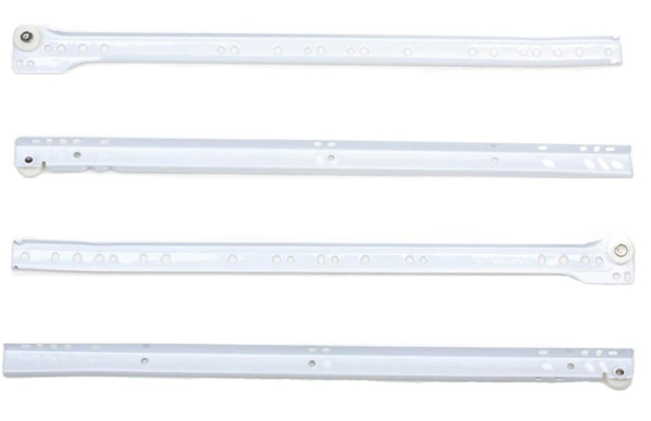 Направляющие роликовые 500х1,1мм белые