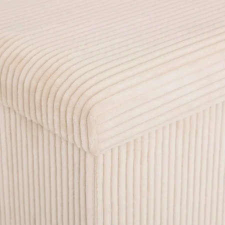 Пуф складной Atmosphera Arum Ribbed Double 76х38 см слоновая кость 207382A
