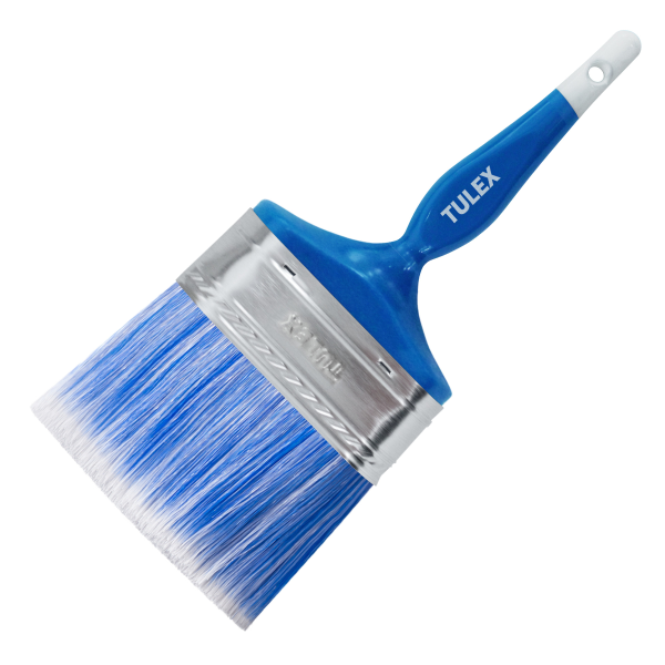 Кисть плоская  TULEX 121100, искусственная щетина, пластиковая рукоятка, 100мм