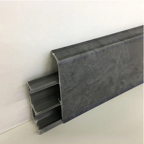 Плинтус напольный 70мм 2,2м "Деконика", 548 Лофт серый