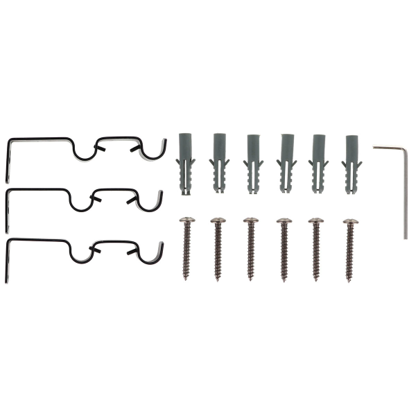 Карниз телескоп. 2х рядный Luance PALOMA 210-380 см D19 черный/серебро 796221096